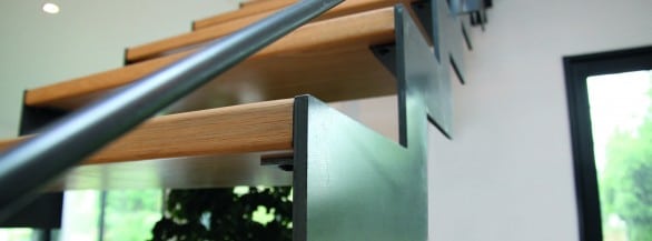 Escalier bois et metal