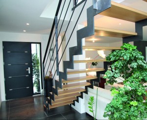 escalier-metal-marches-bois